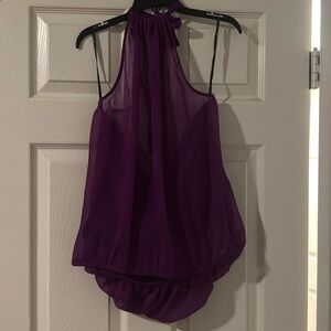 Purple halter top